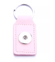 Load image into Gallery viewer, 18 or 20 MM PU Leather Key Chain 1 Snap