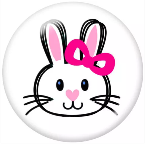 20 MM Bunny with Pink Bow