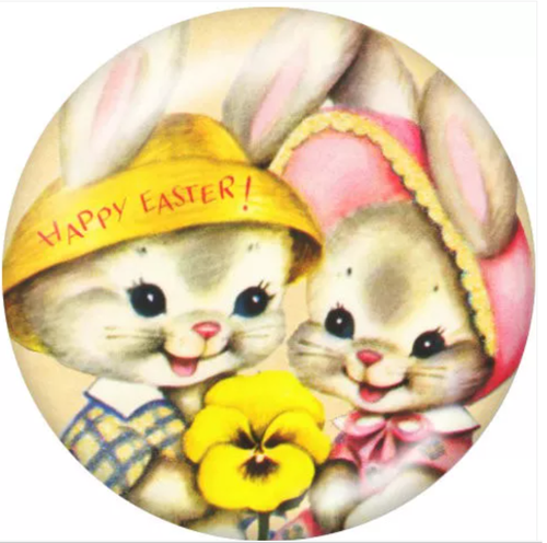 20 MM Easter Bunnies Glass