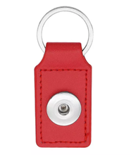 Load image into Gallery viewer, 18 or 20 MM PU Leather Key Chain 1 Snap