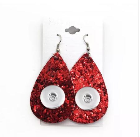 18 OR 20 MM PU Leather Earrings
