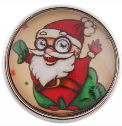 20 MM Happy Santa Glass