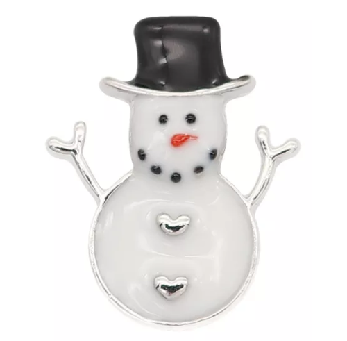 20 MM Enamel Snowman