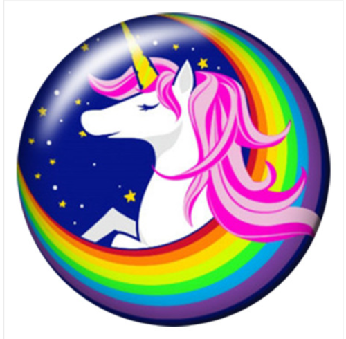 20 MM Unicorn/Rainbow Enamel